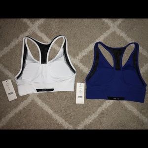 2 BRAND NEW NEVER WORN DKNY Mesh V-Neck Sports Bra